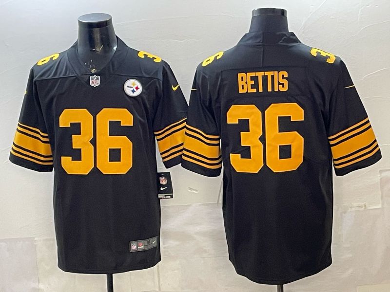 2026 Men Pittsburgh Steelers #36 Bettis Black Nike Limited NFL Jersey style 001->women mlb jersey->Women Jersey